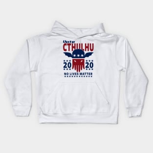 VOTE CTHULHU 2020 - CTHULHU AND LOVECRAFT Kids Hoodie